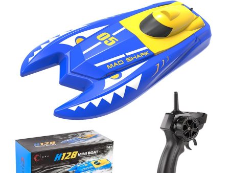 H128 Mini Boat 1 47 2.4GHz Remote Control Speed RC Boat Dual Motors 15km h Super Speed RC Ship Speedboat Electric RC Toys For Discount