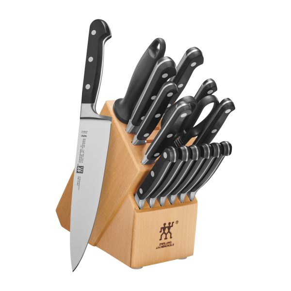 Zwilling Professional  S  16-pc Knife Block Set -  Natural For Sale