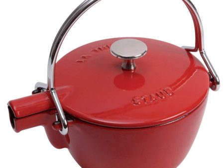 Staub Cast Iron 1-qt Round Tea Kettle - Cherry Supply