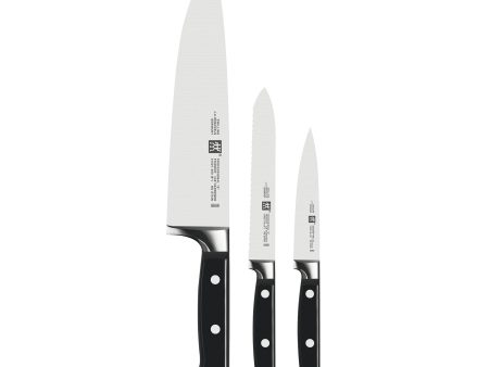 Zwilling Professional  S  3-pc Starter Knife Set Supply