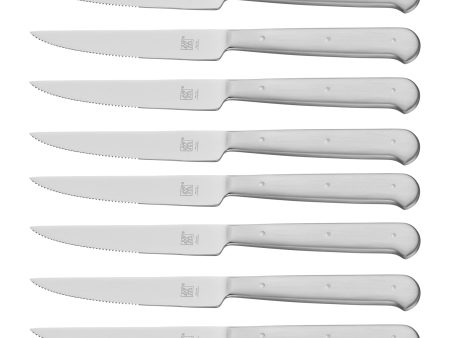 Zwilling Porterhouse Razor-Sharp Steak Knife Set of 8 with Black Presentation Case, Gift Set Discount