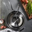 Demeyere Essential 5-ply 12.5-inch Stainless Steel Fry Pan with Lid Online now