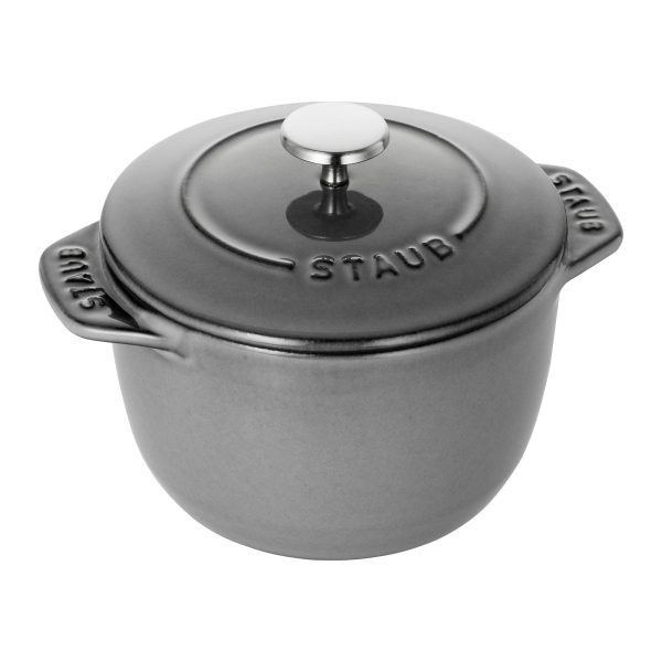 Staub Cast Iron 0.75-qt Petite French Oven - Graphite Grey on Sale