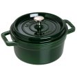 Staub Cast Iron 2.75-qt Round Cocotte - Basil Online now