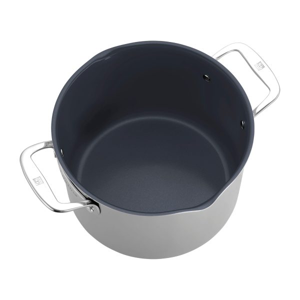 Zwilling Clad CFX 8-qt Stainless Steel Ceramic Nonstick Stock Pot Online now