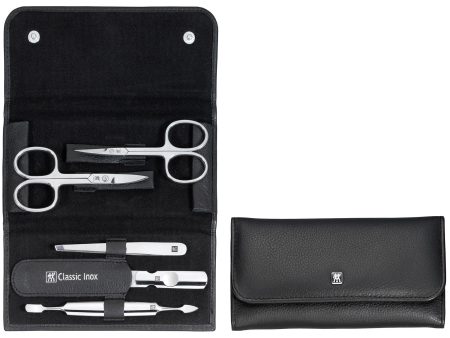 Zwilling Beauty Classic Inox 6-pc Manicure set with Leather Case Online now