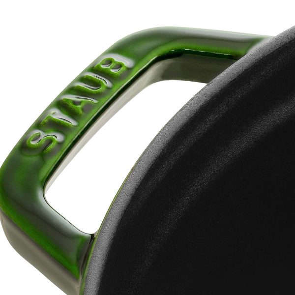 Staub Cast Iron 2.75-qt Round Cocotte - Basil Online now