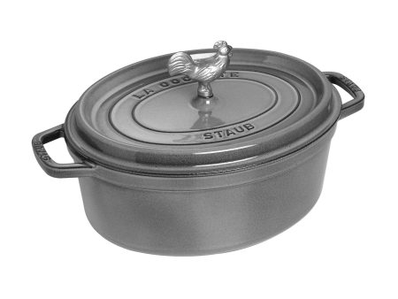 Staub Cast Iron 5.75-qt Coq au Vin Cocotte - Graphite Grey For Discount