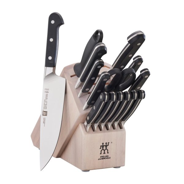 Zwilling Pro 16-pc Knife Block Set - White Supply