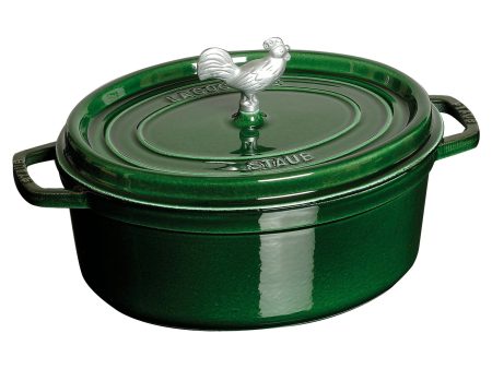 Staub Cast Iron 5.75-qt Coq au Vin Cocotte - Basil Online now