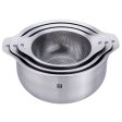 Zwilling Prep 6-pc Brushed Stainless Steels Nesting Bowls & Strainers Set For Sale