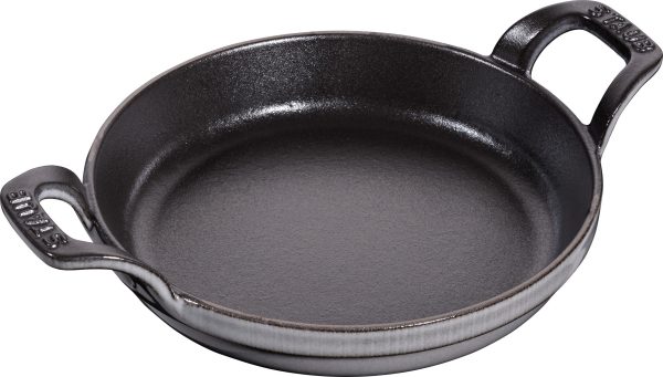 Staub Cast Iron 6-inch Round Gratin Baking Dish - Graphite Grey For Cheap